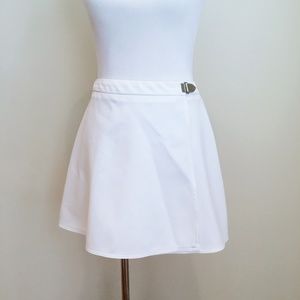 Retro 80's 90's White Tennis Skirt